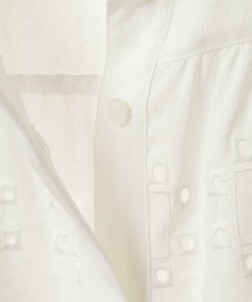 HIROKO BIS GRANDE / ヒロコビス グランデ シャツ・ブラウス | 【大きいサイズ】アイレット刺繍デザインチュニックシャツ /洗える | 詳細8
