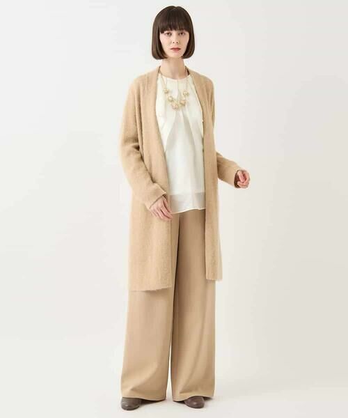 HIROKO BIS GRANDE / ヒロコビス グランデ カーディガン・ボレロ | 【大きいサイズ】ヘアリーロングニットカーディガン | 詳細11