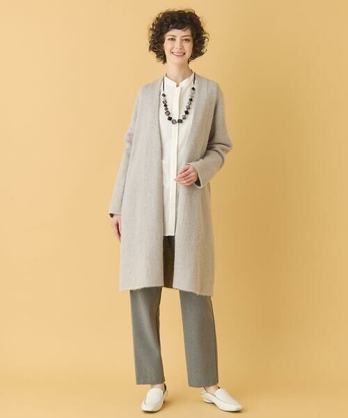 HIROKO BIS GRANDE / ヒロコビス グランデ カーディガン・ボレロ | 【大きいサイズ】ヘアリーロングニットカーディガン | 詳細13