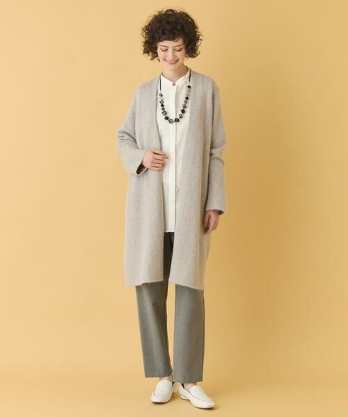 HIROKO BIS GRANDE / ヒロコビス グランデ カーディガン・ボレロ | 【大きいサイズ】ヘアリーロングニットカーディガン | 詳細15