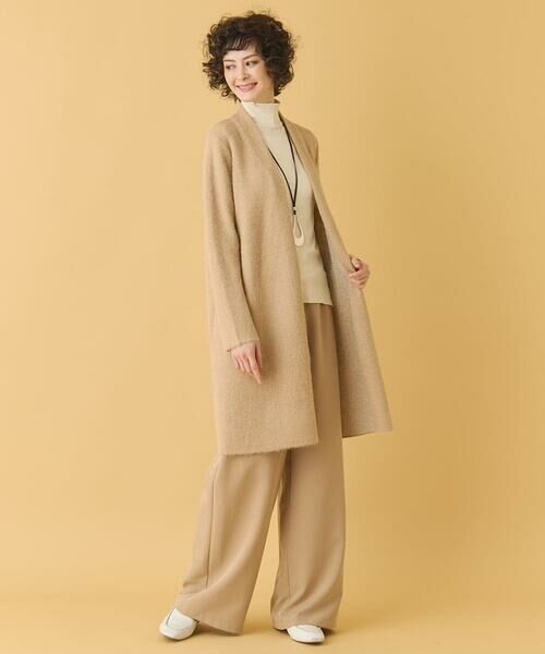 HIROKO BIS GRANDE / ヒロコビス グランデ カーディガン・ボレロ | 【大きいサイズ】ヘアリーロングニットカーディガン | 詳細16