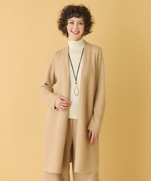 HIROKO BIS GRANDE / ヒロコビス グランデ カーディガン・ボレロ | 【大きいサイズ】ヘアリーロングニットカーディガン | 詳細18