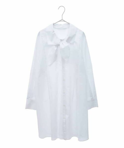 HIROKO BIS GRANDE / ヒロコビス グランデ シャツ・ブラウス | 【大きいサイズ】ボウネックチュニックシャツ /洗濯機で洗える | 詳細21