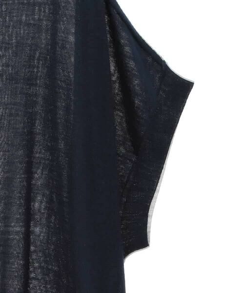 HIROKO BIS GRANDE / ヒロコビス グランデ ベスト | 【大きいサイズ】ホールガーメントリブニットジレ | 詳細7