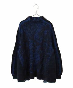 HIROKO BIS GRANDE / ヒロコビス グランデ ニット・セーター | 【大きいサイズ】ループヤーンジャカードニットプルオーバー