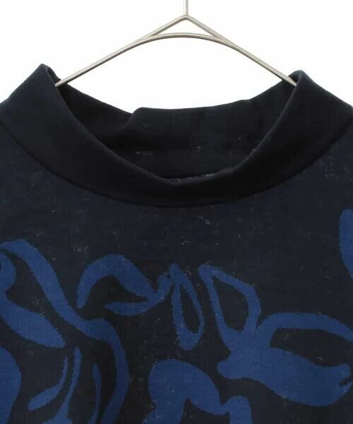 HIROKO BIS GRANDE / ヒロコビス グランデ ニット・セーター | 【大きいサイズ】フラワージャカードモックネックプルオーバー /洗える | 詳細2