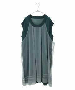 HIROKO BIS GRANDE / ヒロコビス グランデ ロング・マキシ丈ワンピース | 【大きいサイズ】シアージョイントニットワンピース