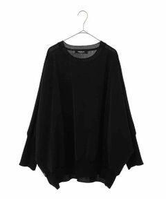 HIROKO BIS GRANDE / ヒロコビス グランデ ニット・セーター | 【大きいサイズ】ジョイントデザインドルマンニットプルオーバー