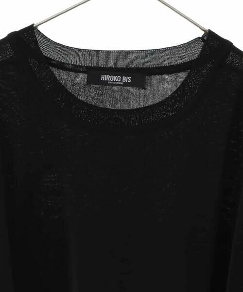 HIROKO BIS GRANDE / ヒロコビス グランデ ニット・セーター | 【大きいサイズ】ジョイントデザインドルマンニットプルオーバー | 詳細1