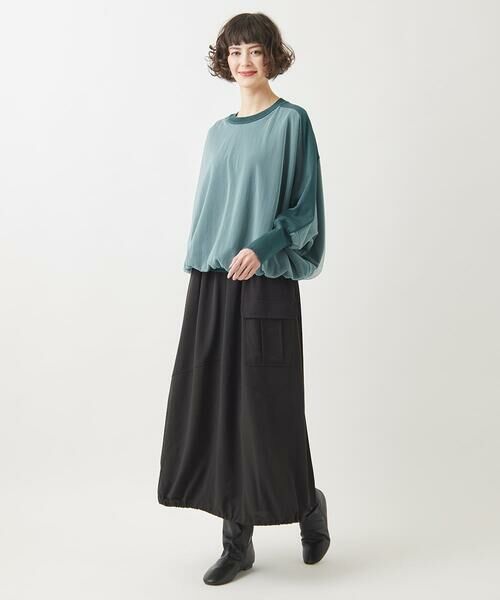 HIROKO BIS GRANDE / ヒロコビス グランデ ニット・セーター | 【大きいサイズ】ジョイントデザインドルマンニットプルオーバー | 詳細10