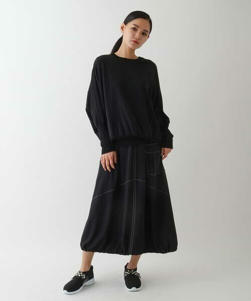 HIROKO BIS GRANDE / ヒロコビス グランデ ニット・セーター | 【大きいサイズ】ジョイントデザインドルマンニットプルオーバー | 詳細12