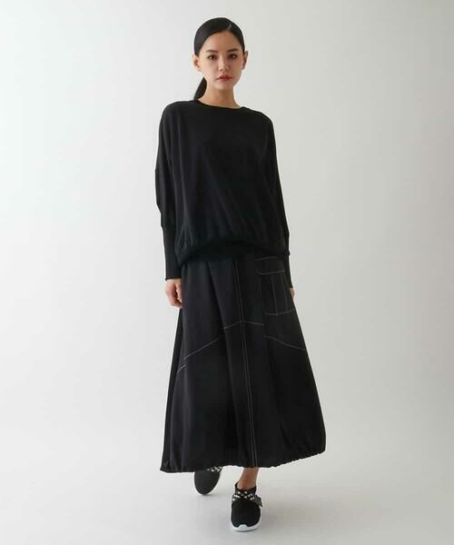 HIROKO BIS GRANDE / ヒロコビス グランデ ニット・セーター | 【大きいサイズ】ジョイントデザインドルマンニットプルオーバー | 詳細13