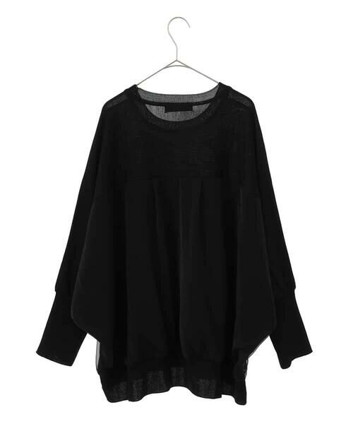 HIROKO BIS GRANDE / ヒロコビス グランデ ニット・セーター | 【大きいサイズ】ジョイントデザインドルマンニットプルオーバー | 詳細14