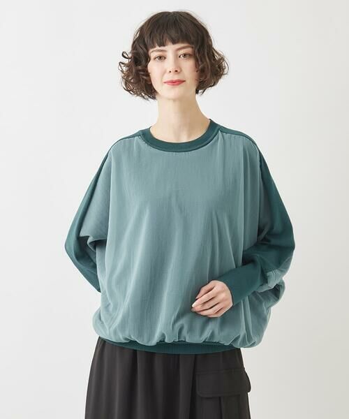 HIROKO BIS GRANDE / ヒロコビス グランデ ニット・セーター | 【大きいサイズ】ジョイントデザインドルマンニットプルオーバー | 詳細5