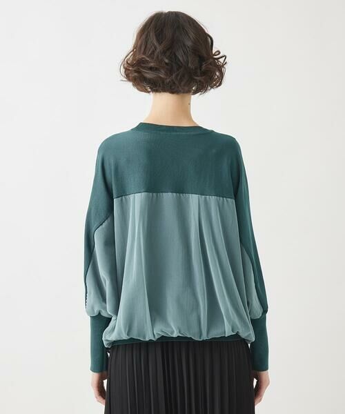 HIROKO BIS GRANDE / ヒロコビス グランデ ニット・セーター | 【大きいサイズ】ジョイントデザインドルマンニットプルオーバー | 詳細7