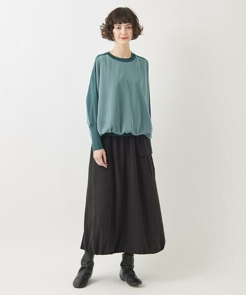 HIROKO BIS GRANDE / ヒロコビス グランデ ニット・セーター | 【大きいサイズ】ジョイントデザインドルマンニットプルオーバー | 詳細8