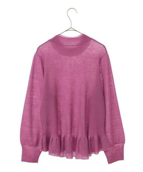 HIROKO BIS GRANDE / ヒロコビス グランデ ニット・セーター | 【大きいサイズ】ダブルハイネックペプラムニットプルオーバー | 詳細1