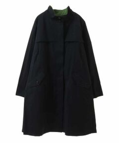 HIROKO BIS GRANDE / ヒロコビス グランデ その他アウター | 【大きいサイズ/ライナー付き】配色アクセントスタンドカラーコート /洗える