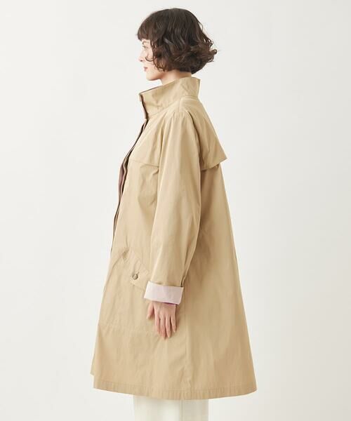 HIROKO BIS GRANDE / ヒロコビス グランデ その他アウター | 【大きいサイズ/ライナー付き】配色アクセントスタンドカラーコート /洗える | 詳細14