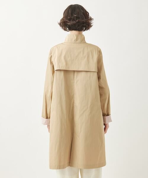 HIROKO BIS GRANDE / ヒロコビス グランデ その他アウター | 【大きいサイズ/ライナー付き】配色アクセントスタンドカラーコート /洗える | 詳細15