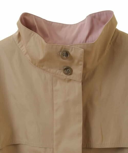 HIROKO BIS GRANDE / ヒロコビス グランデ その他アウター | 【大きいサイズ/ライナー付き】配色アクセントスタンドカラーコート /洗える | 詳細2