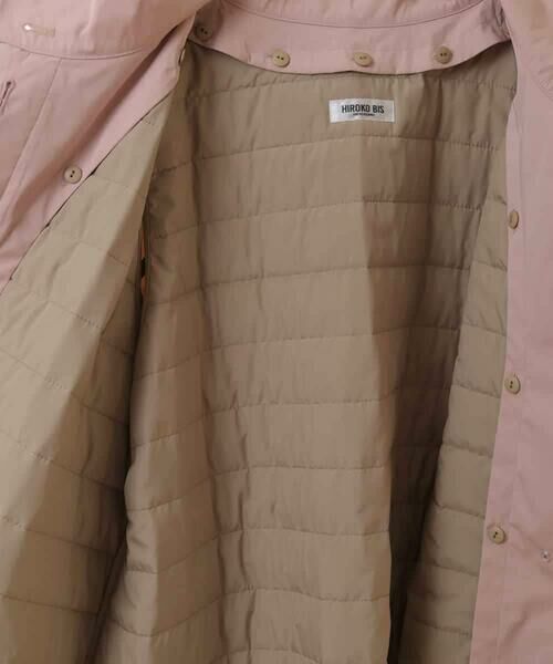 HIROKO BIS GRANDE / ヒロコビス グランデ その他アウター | 【大きいサイズ/ライナー付き】配色アクセントスタンドカラーコート /洗える | 詳細8