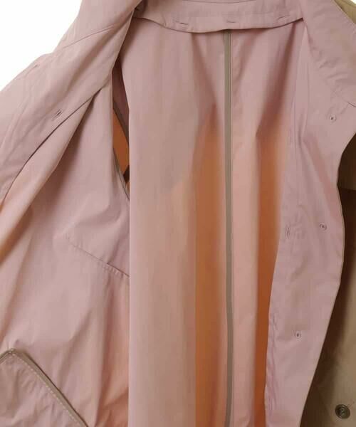 HIROKO BIS GRANDE / ヒロコビス グランデ その他アウター | 【大きいサイズ/ライナー付き】配色アクセントスタンドカラーコート /洗える | 詳細9
