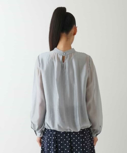 HIROKO BIS GRANDE / ヒロコビス グランデ シャツ・ブラウス | 【大きいサイズ】ボウタイ風ギャザーヘムブラウス | 詳細10