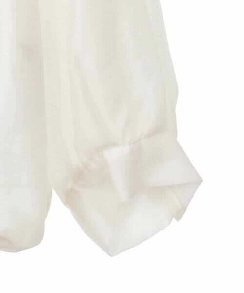 HIROKO BIS GRANDE / ヒロコビス グランデ シャツ・ブラウス | 【大きいサイズ】ボウタイ風ギャザーヘムブラウス | 詳細4