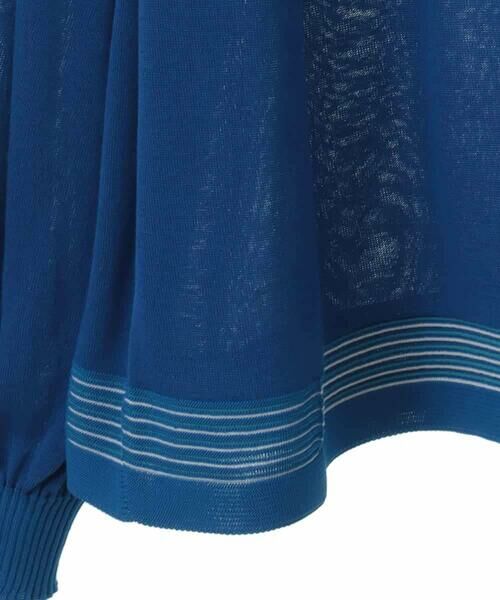 HIROKO BIS GRANDE / ヒロコビス グランデ ニット・セーター | 【大きいサイズ】ホールガーメントボーダー柄ニットプルオーバー | 詳細4