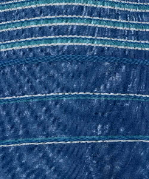 HIROKO BIS GRANDE / ヒロコビス グランデ ニット・セーター | 【大きいサイズ】ホールガーメントボーダー柄ニットプルオーバー | 詳細5