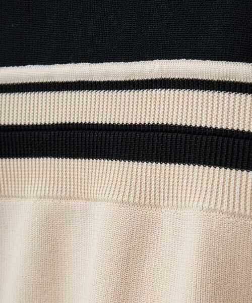 HIROKO BIS GRANDE / ヒロコビス グランデ ベスト | 【大きいサイズ】カラーブロッキングニットジレ | 詳細5