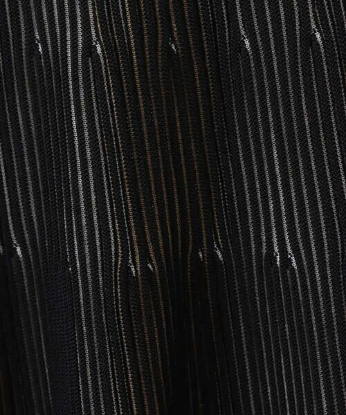 HIROKO BIS GRANDE / ヒロコビス グランデ ロング・マキシ丈スカート | 【大きいサイズ】ガーター編みボーダーデザインスカート | 詳細5