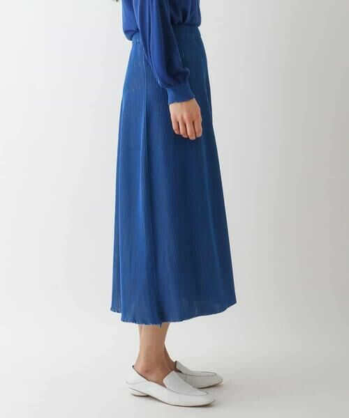 HIROKO BIS GRANDE / ヒロコビス グランデ ロング・マキシ丈スカート | 【大きいサイズ】ガーター編みボーダーデザインスカート | 詳細8