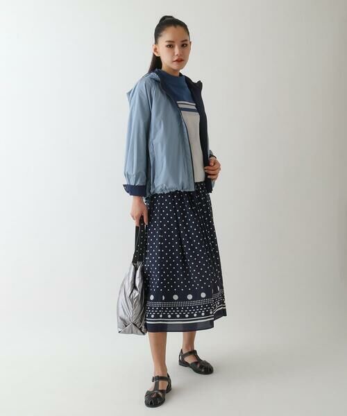 HIROKO BIS GRANDE / ヒロコビス グランデ ロング・マキシ丈スカート | 【大きいサイズ】ドット柄スカーフプリントスカート | 詳細16