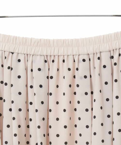 HIROKO BIS GRANDE / ヒロコビス グランデ ロング・マキシ丈スカート | 【大きいサイズ】ドット柄スカーフプリントスカート | 詳細3