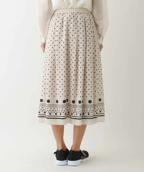 HIROKO BIS GRANDE / ヒロコビス グランデ ロング・マキシ丈スカート | 【大きいサイズ】ドット柄スカーフプリントスカート | 詳細9