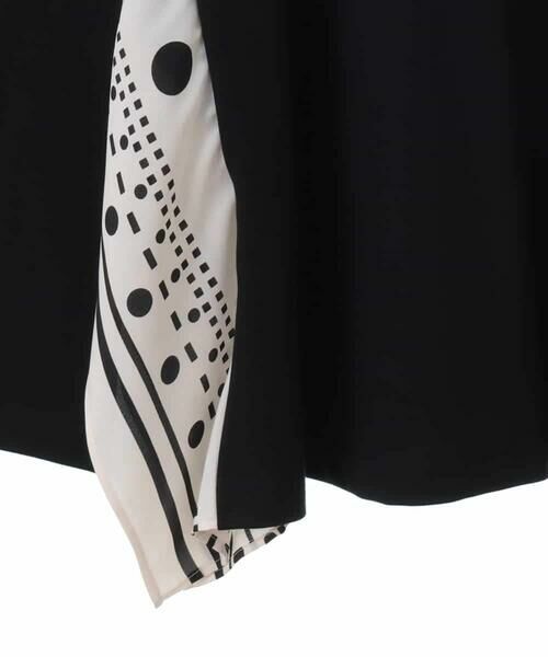 HIROKO BIS GRANDE / ヒロコビス グランデ カットソー | 【大きいサイズ】スカーフジョイントジャージープルオーバー | 詳細4