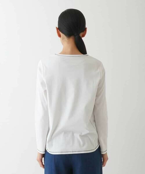 HIROKO BIS GRANDE / ヒロコビス グランデ カットソー | 【大きいサイズ】テープロゴコットンカットソー | 詳細18