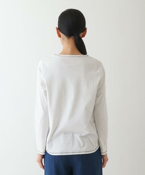 HIROKO BIS GRANDE / ヒロコビス グランデ カットソー | 【大きいサイズ】テープロゴコットンカットソー | 詳細9