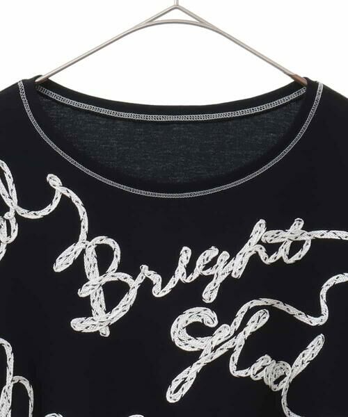 HIROKO BIS GRANDE / ヒロコビス グランデ チュニック | 【大きいサイズ】ロゴ配色テープチュニックカットソー | 詳細2