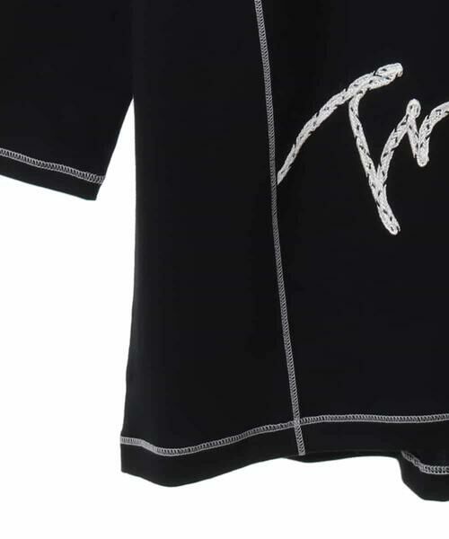 HIROKO BIS GRANDE / ヒロコビス グランデ チュニック | 【大きいサイズ】ロゴ配色テープチュニックカットソー | 詳細4