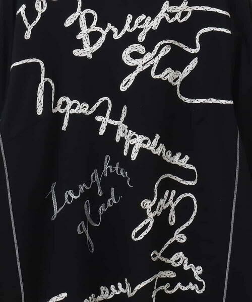 HIROKO BIS GRANDE / ヒロコビス グランデ チュニック | 【大きいサイズ】ロゴ配色テープチュニックカットソー | 詳細5