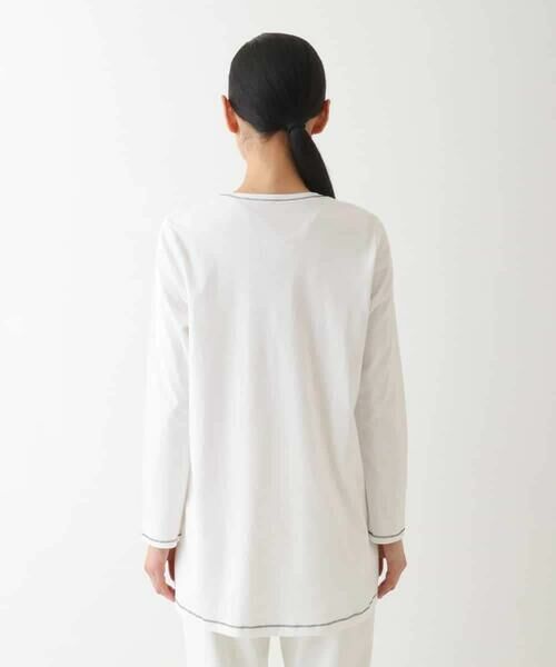 HIROKO BIS GRANDE / ヒロコビス グランデ チュニック | 【大きいサイズ】ロゴ配色テープチュニックカットソー | 詳細9