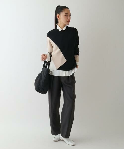 HIROKO BIS GRANDE / ヒロコビス グランデ その他パンツ | 【大きいサイズ】ストレッチセンタープレスパンツ | 詳細13