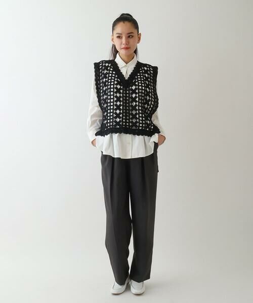 HIROKO BIS GRANDE / ヒロコビス グランデ その他パンツ | 【大きいサイズ】ストレッチセンタープレスパンツ | 詳細16