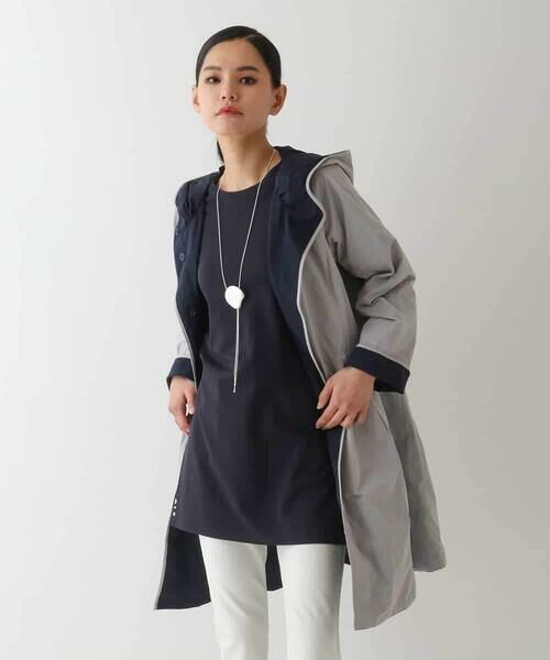 HIROKO BIS GRANDE / ヒロコビス グランデ その他アウター | 【大きいサイズ】リバーシブルタフタスプリングコート | 詳細10