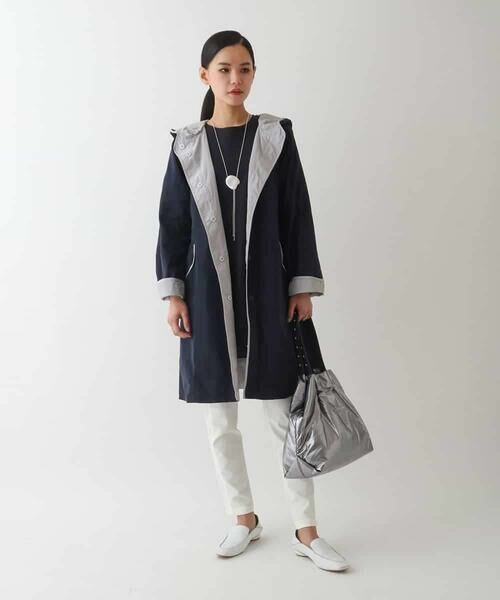 HIROKO BIS GRANDE / ヒロコビス グランデ その他アウター | 【大きいサイズ】リバーシブルタフタスプリングコート | 詳細17