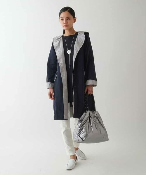 HIROKO BIS GRANDE / ヒロコビス グランデ その他アウター | 【大きいサイズ】リバーシブルタフタスプリングコート | 詳細18