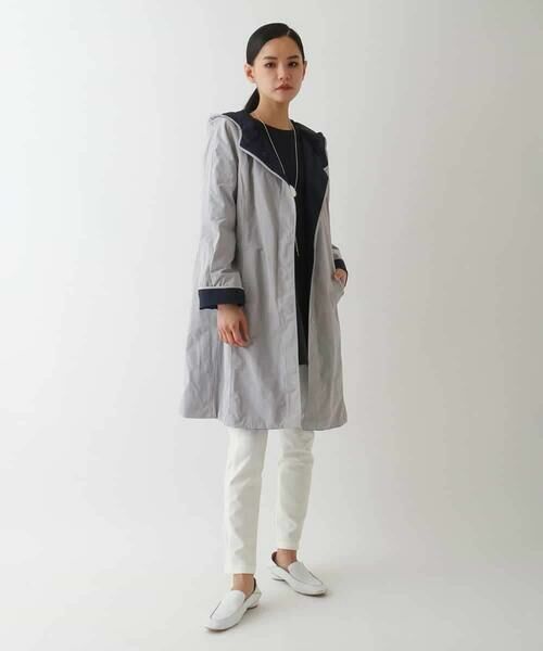 HIROKO BIS GRANDE / ヒロコビス グランデ その他アウター | 【大きいサイズ】リバーシブルタフタスプリングコート | 詳細19